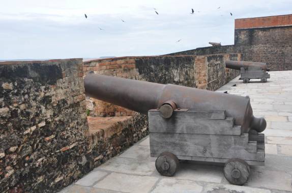 Canhões do Forte do Presépio, em Belém - PA
